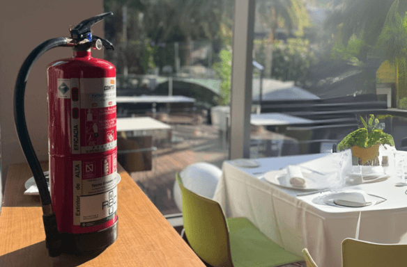 Casa particular equipada con sistemas de seguridad contra incendios